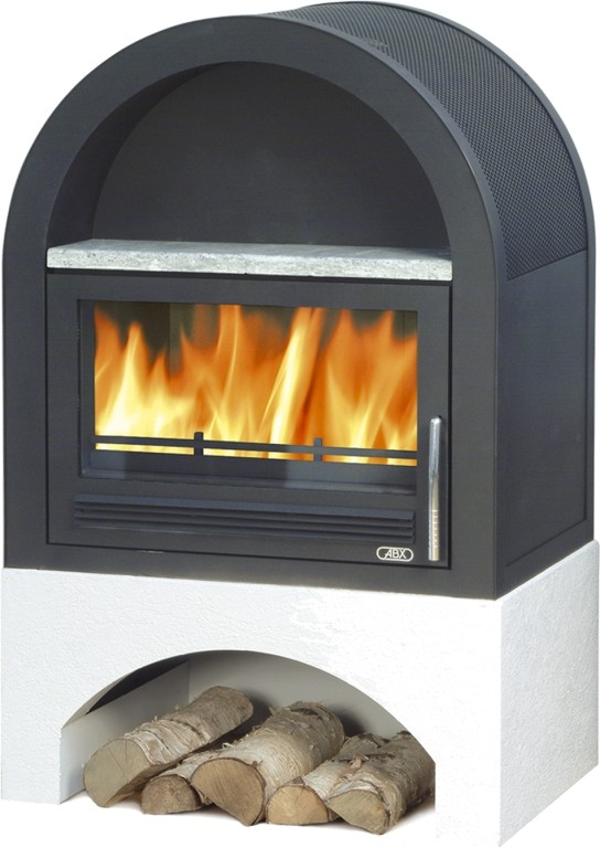 ABX GRUNT I. krbová kamna 10-22kW, s výměníkem, černá